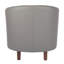 Faux Leather Barrel Chair-1741856472