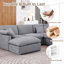 Canapé modulaire surdimensionné d'angle surdimensionné, ensemble de salon modulaire en chenille Shariff Cloud-689612563-694435297