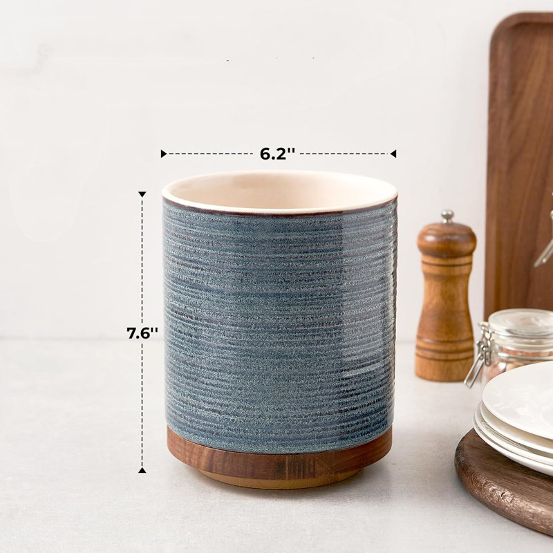 Stainless Steel Round Utensil Crock