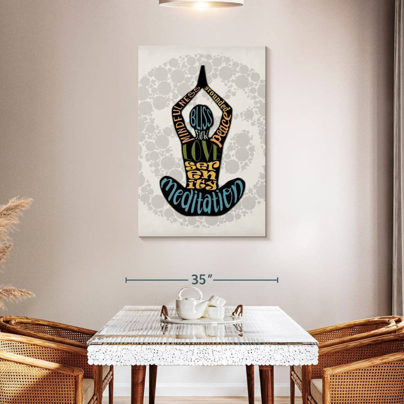 Senne Mindfulness Typography, 45" H x 30" W