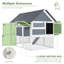 Fleetwood 40.2 Square Feet Chicken Coop with Chicken Run For Up To 10 Chickens