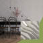 19 5/8"W x 19 5/8"H Modern Wave EnduraWall Decorative 3D Wall Panel, Bright Coat Chrome (Covers 2.67 Sq. Ft.)-123525649