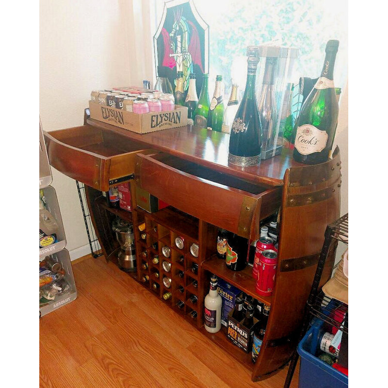 49'' Solid Wood Wine Bar