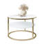 CIRI SLIM Round Coffee Table with Shelf