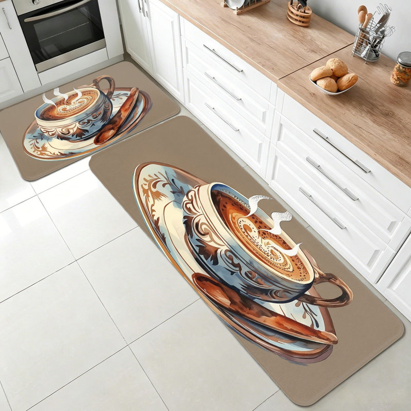 Ensemble de 2 tapis de cuisine Vintage