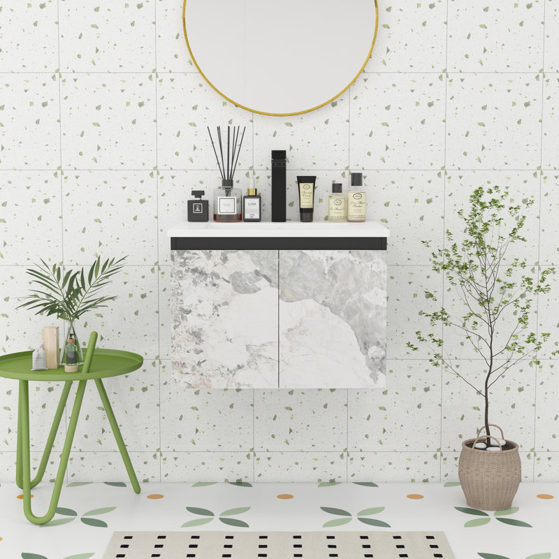 Meuble-lavabo mural Minimalist Design, 24"