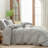 BESTOUCH Duvet Cover Set 100% Washed Cotton Linen Feel Lightweight-114986037-114986039