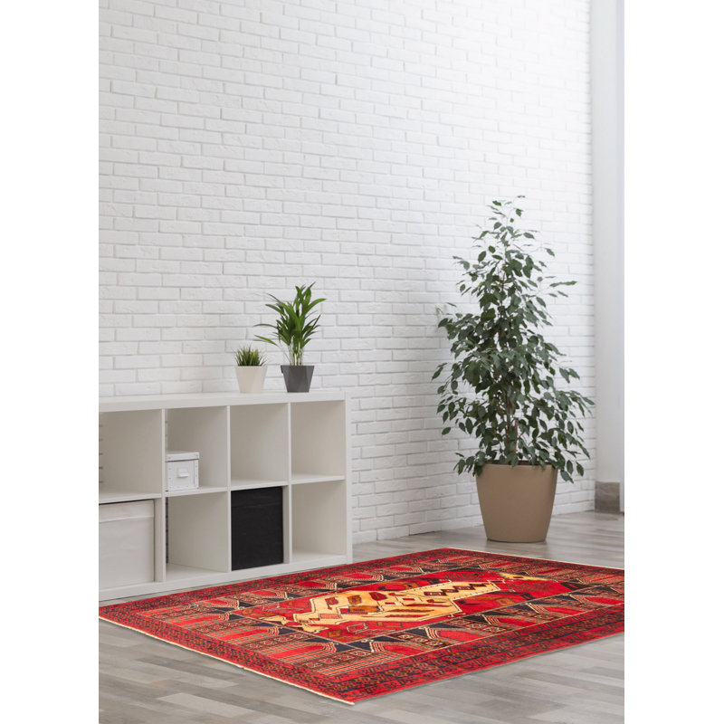Rizbaft Red Rug 3'7" x 6'0"