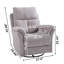 Fauteuil inclinable à bascule pivotant à 360 ° Beige-59024923
