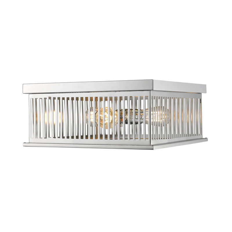 Beddingfield Flush Mount, Polished Nickel