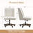 Upholstered Swivel Task Chair with Nailhead Trim-910818531