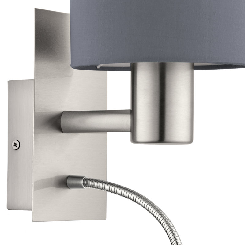 Bedsworth LED Armed Sconce, Grey