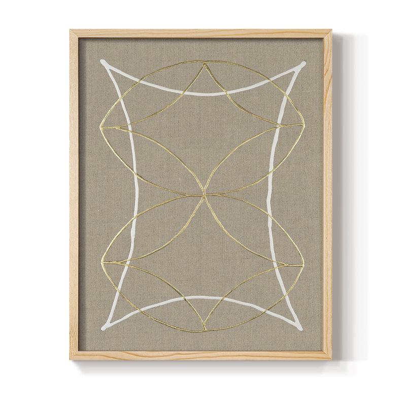 Hyperbola I Framed Print - Solid Wood, 11" H x 9" W