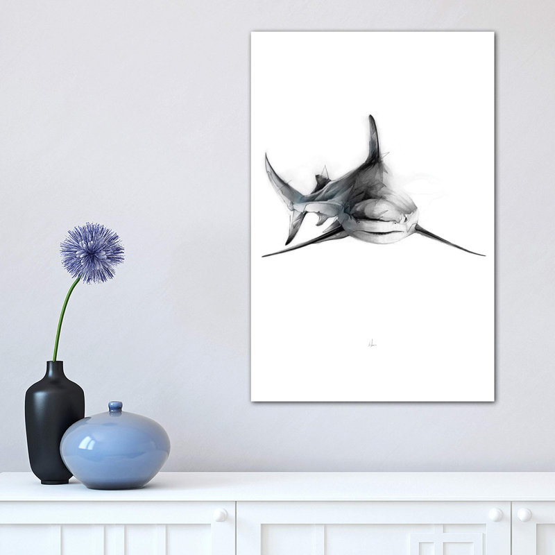 Shark II by Alexis Marcou - Wrapped Canvas Print, 152.5 cm H x 101.5 cm W