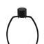 Lighting, H 28 po, lampe de table, métal noir, abat-jour noir, contemporain-135168468-135168298