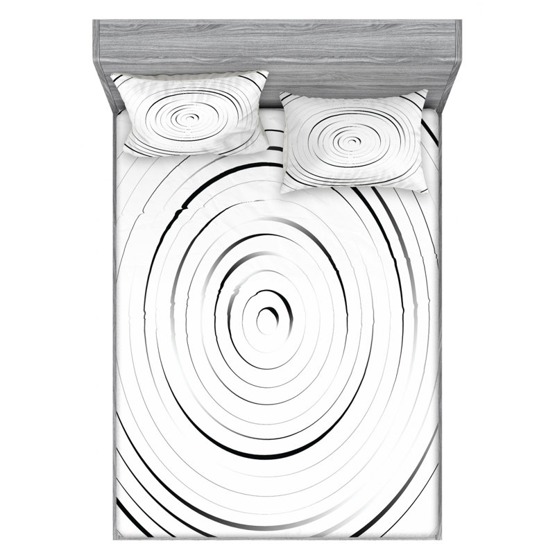 Microfiber Sheet Set, Queen Sheet Set with Fitted Sheet