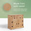 Ensemble de 2 buffets en bois naturel avec 2 portes et 2 tiroirs