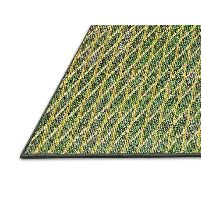 Tapis de zone verte à motif, Rectangle 2 pi x 5 pi