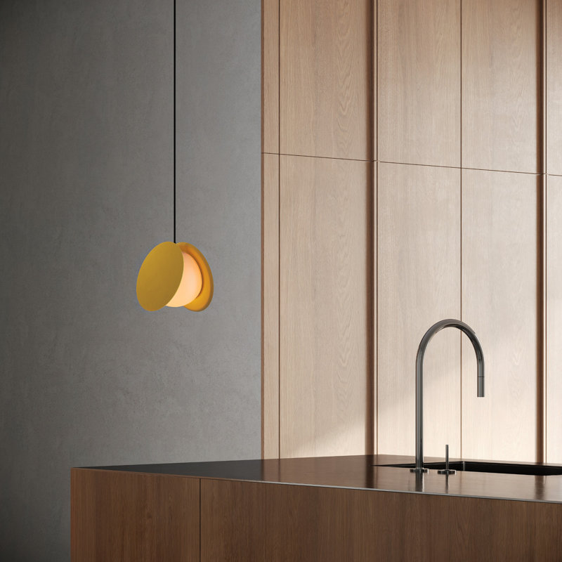 Pendulum Pendant Light, 20" H x 9.69" W x 8.03" D, Black, Sunrise