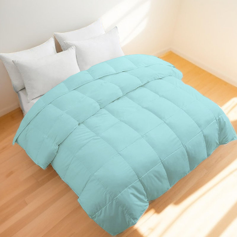 Édredon luxueux en microfibre légère luxueuse turquoise, Édredon grand
