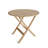 Windsor Round Teak Solid Wood Foldable Outdoor Bistro Table , 31 " W 31 " D