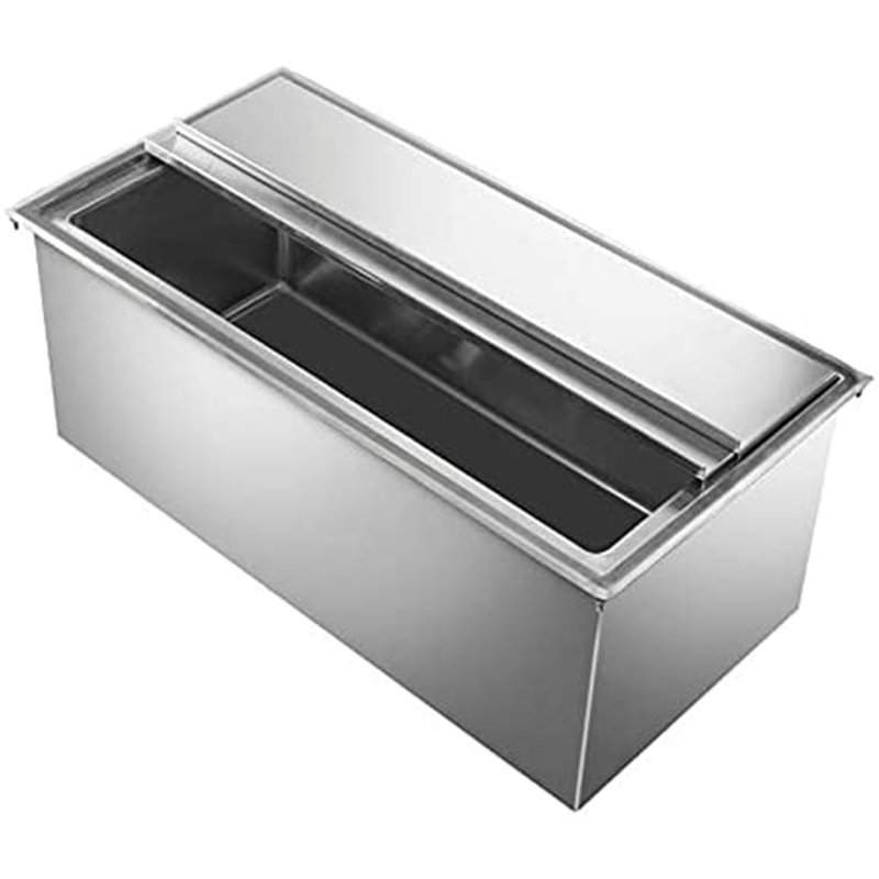 AmGood 18" x 30" Stainless Steel Drop-In Ice Bin