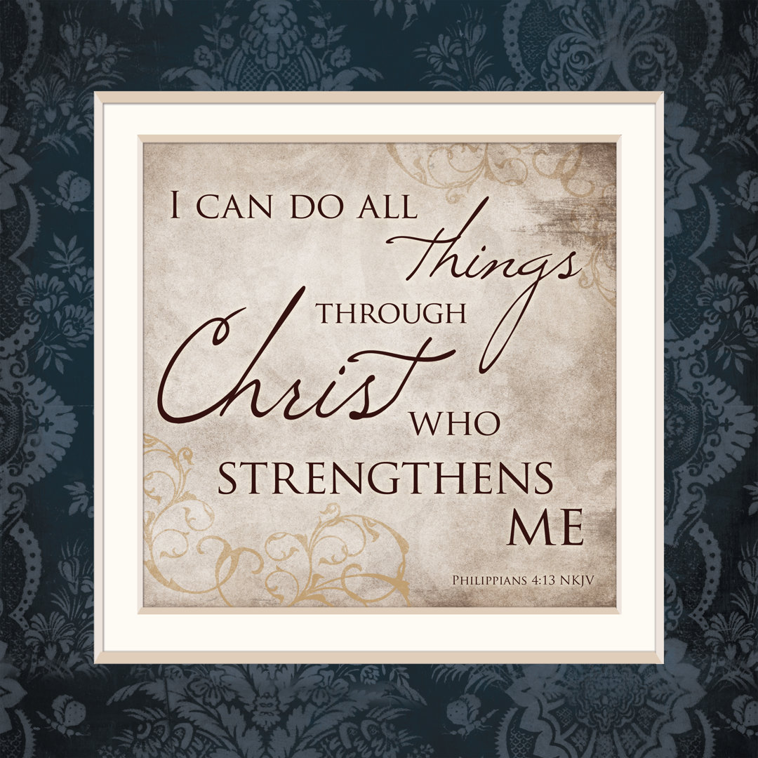 I Can Do All Things Christ - Wrapped Canvas Print