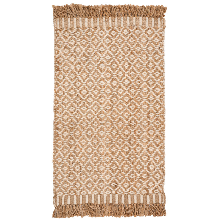 Nicholson Geometric Hand Woven Jute Rug 