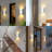 Modern Dusk To Dawn Led Outdoor Wall Light, Aluminum Rectangular Waterproof Wall Sconce Porch Light With Up Down Light And Tempered Glass 12W 2700K Wall Sconce-1343646120
