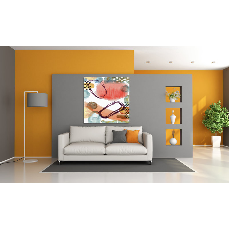 «Abstract Shapes 4514», reproduction sur toile tendue, H 8 po x l 8 po x P 1,5 po