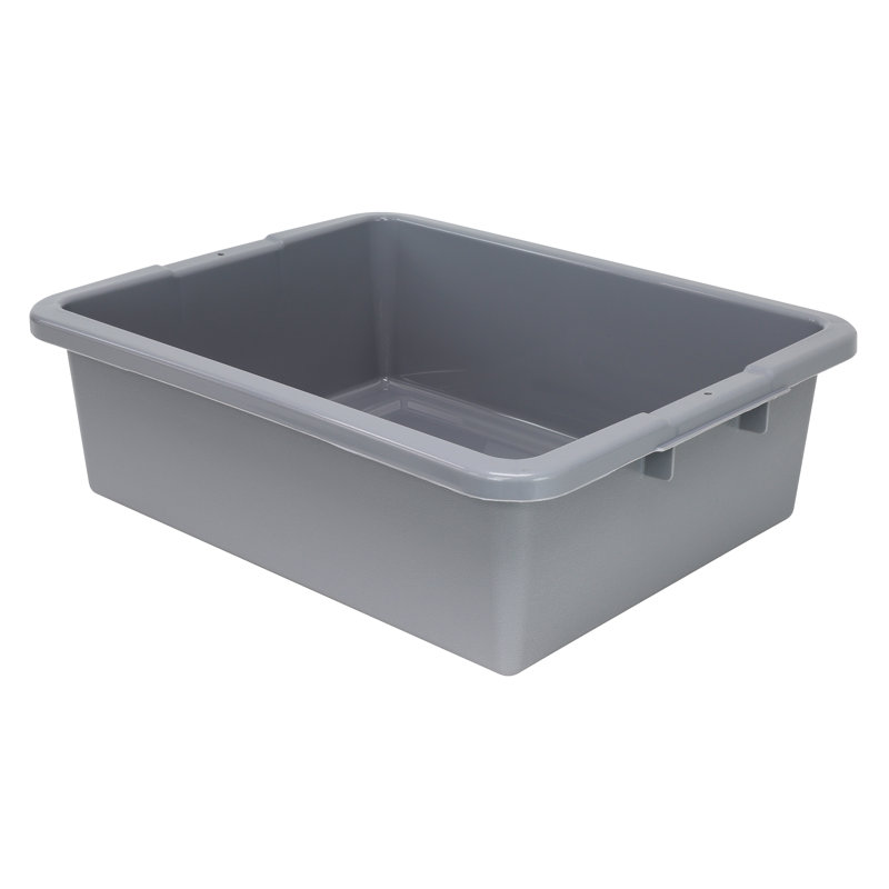 Bussing Bussing, fond nervuré, polypropylène, , NSF, boîte de 12, H 7 po x l 21,5 po x P 17 po, Gris