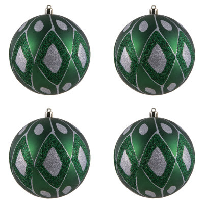 Matte Glitter Diamond Ball Ornament