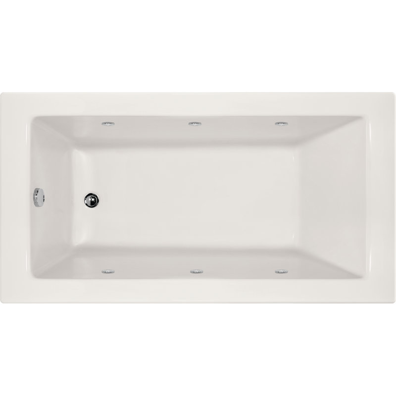 Sydney 66'' x 36'' Acrylic Bathtub, Left
