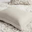 Housse de couette 100% coton taupe avec ornement en chenille ravissante pour grand lit-122455958-122455959