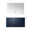 Meuble-lavabo bleu marine 36 po X 22 avec miroir à DEL - Espace de rangement généreux Méthode d'installation rapide P P Compartiment spacieux entièrement assemblé pour un rangement facile-1379070129