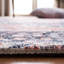 Tapis oriental tissé à plat à la main ivoire / bleu marine / rose Joppatowne-1679599138