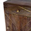 Butler Alda Wood & Brass Metal Inlay Chairside Chest