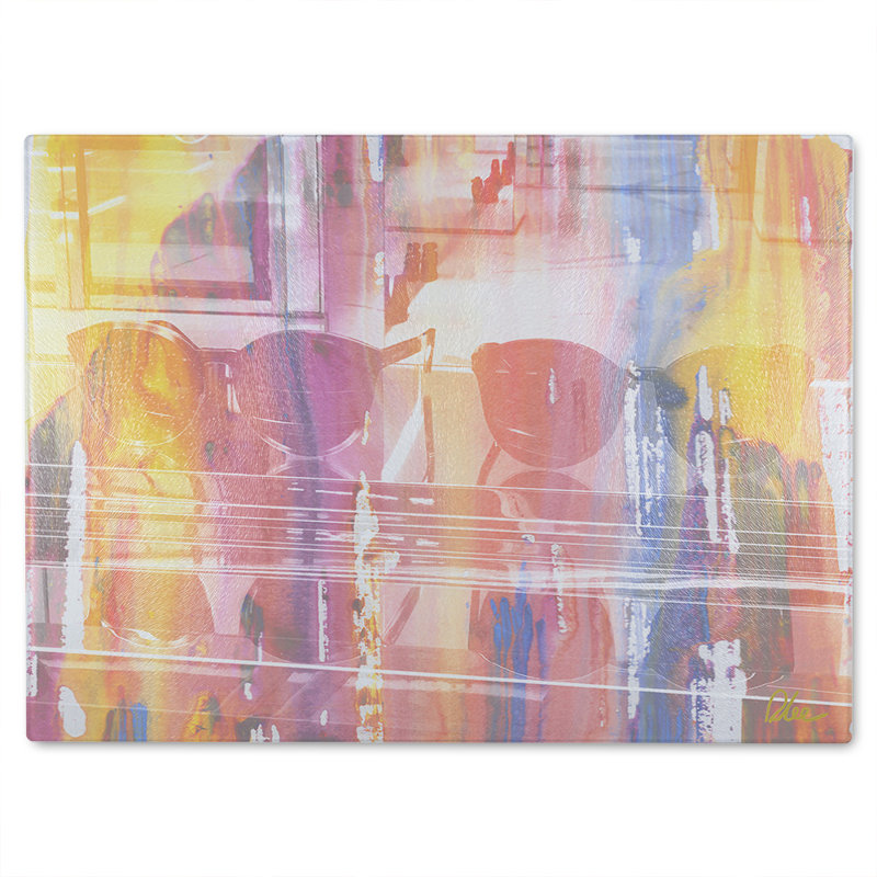 Shades Of Glam Glass Chopping Board, 40cm L x 28cm W