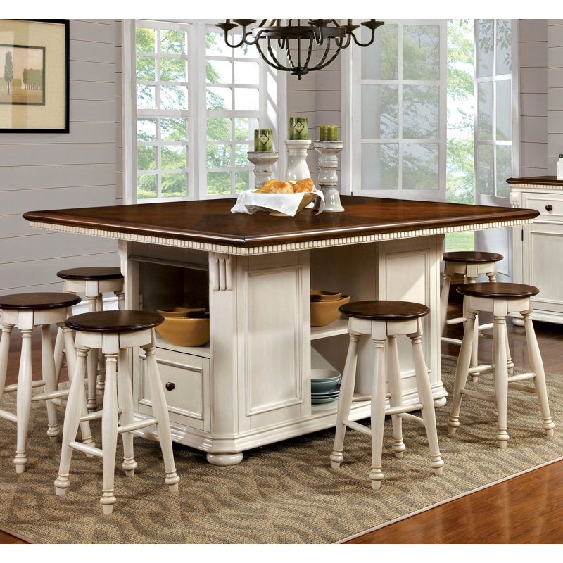 Merton 6 - Person Pedestal Dining Set, Black