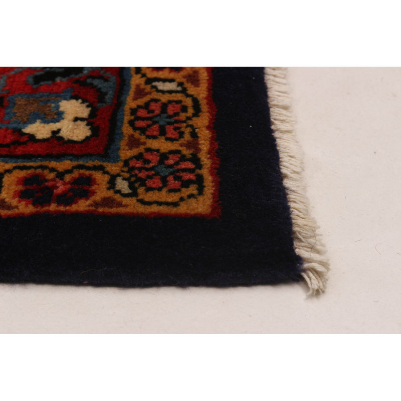 Tapis bleu marine rétro Kayseri 3 pi 6 po x 11 pi 5 po