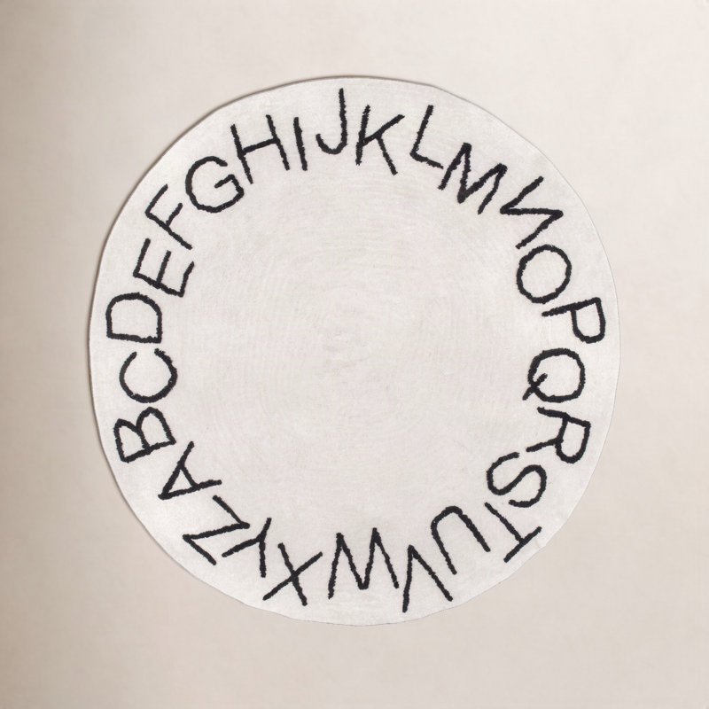 Tapis Alphabet SpinCleaneable, Rond 4 pi