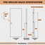 Dalle de porte intérieure seulement (non pré-suspendue), conception à 5 panneaux de style shaker, apprêté blanc, noyau solide, disponible pré-percé (porte à gauche ou à droite) pour portes battantes ou non pré-percé (poignée de porte réversib-106787915-111766860