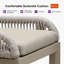  Ensemble de salle à manger 11 pièces pour patio et table rectangulaire en aluminium avec chaises et coussins pour la véranda-1898158788-1898158789
