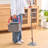 True & Tidy True Clean Mop & Bucket System with Silicone Floor Sweeper Deluxe Set