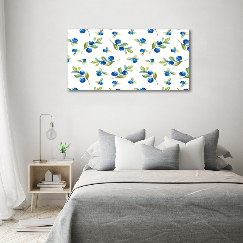 Blueberries - Wrapped Canvas Print