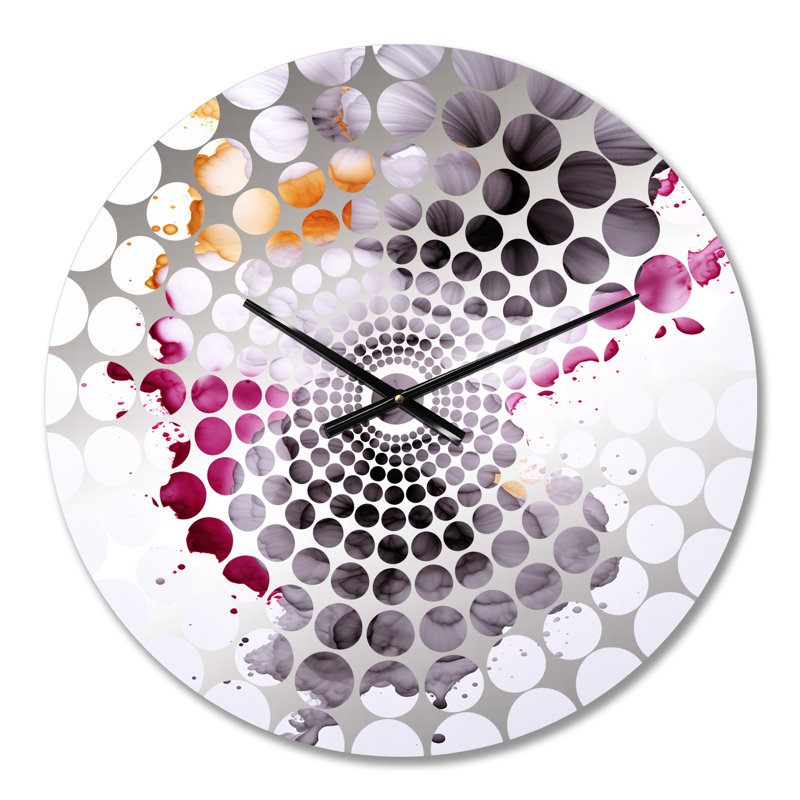 Redrick - Horloge murale peinture abstraite, Petit