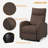 Modern Living Room Recliner Made of Thick Cushion Fabric with Massage Function-1933647976