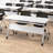 Bush Business Furniture Envision 60W Folding Training Table With Powered Grommets And 2 Chairs-105356678-105356679
