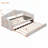 Velvet Upholstered Daybed with Trundle and USB Charging Ports-2039767635