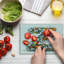 Multicolore planche à découper en verre trempé Ambesonne